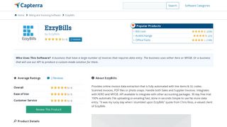 EzzyBills Reviews and Pricing - 2019 - Capterra