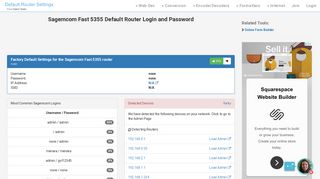 Sagemcom Fast 5355 Default Router Login and Password - Clean CSS