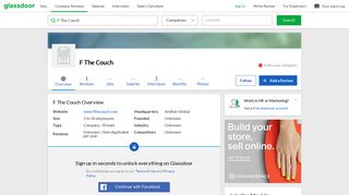 Working at F The Couch | Glassdoor