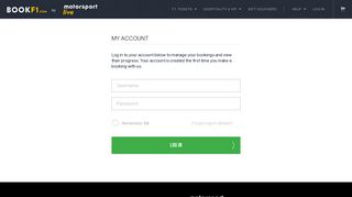 Customer Account Log In - bookf1.com