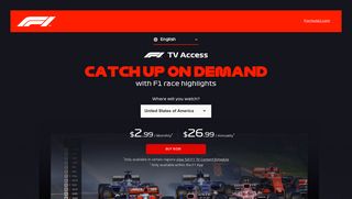 F1 TV Access | Formula 1