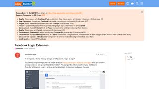 Facebook Login Extension - Extensions - AppyBuilder