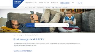 Email settings - IMAP & POP3 - TalkTalk Community