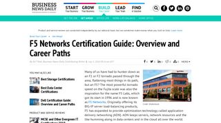 F5 Networks Certification Guide: Overview and Career Paths