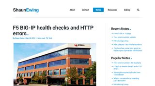 F5 BIG-IP health checks and HTTP errors — Shaun Ewing - shaun.net