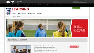 The FA: Online CPD Courses