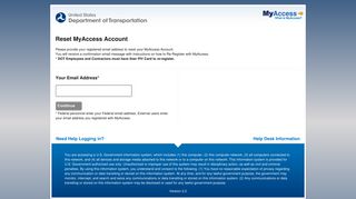 Reset MyAccess Account