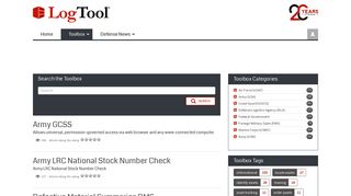 LogTool | Your federal logistics website resource - identify assets