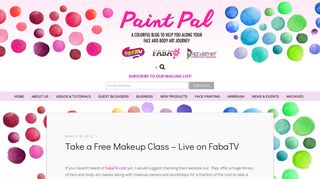 Take a Free Makeup Class – Live on FabaTV | - Paint Pal