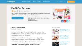 FabFitFun Reviews - Is it a Scam or Legit? - HighYa