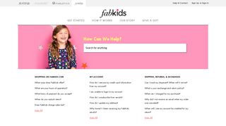 Frequently Asked Questions | FabKids