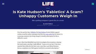 Is Kate Hudson's 'Fabletics' A Scam? Unhappy Customers Weigh In ...