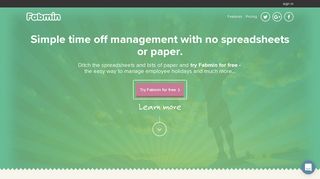 Fabmin: Manage time off and holidays simply