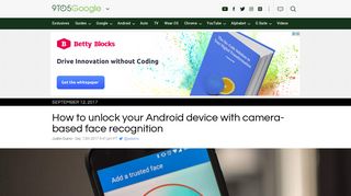 How to unlock your Android device with camera-based face recognition