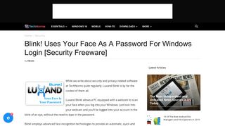 Use Your Face As Password For Windows Login With Luxand Blink!