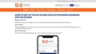 How to Set Up Touch ID and Face ID for Mobile Banking App on iPhone