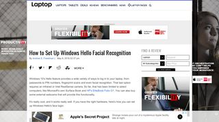 How to Set Up Windows Hello Facial Recognition - Laptop Mag