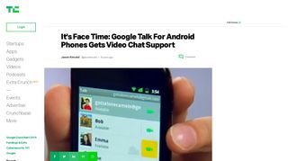 It's Face Time: Google Talk For Android Phones Gets Video Chat ...