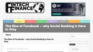The Rise of Facebank – why Social Banking is Here to Stay | Fintech ...