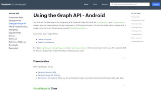 Calling the Graph API - Android SDK - Facebook for Developers