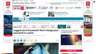 Logged out of Facebook? Don't change your password in a panic ...