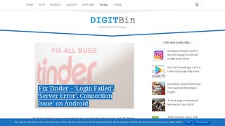 How to Fix Tinder Login Issues, Server Error and Other Bugs on ...