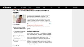 Can I Have Two Facebook Accounts From One Email Address ...