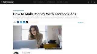 How to Make Money With Facebook Ads - Entrepreneur