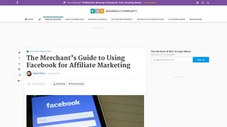 The Merchant's Guide to Using Facebook for Affiliate Marketing