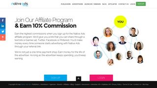 Earn 10% Commission With The Native Ads Affiliate Program