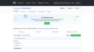 GitHub - adamazad/Facebook-AJAX: Facebook login with AJAX, JS ...