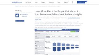 Audience Insights - Facebook