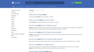 Insights - Facebook