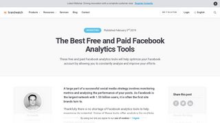Top 15 Free and Paid Facebook Analytics Tools | Brandwatch