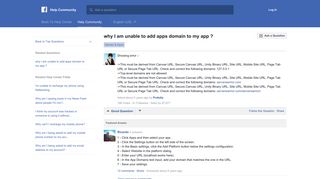 why I am unable to add apps domain to my app ? | Facebook Help ...