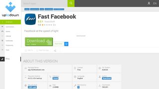 download fast facebook 2.2.1 free (android)