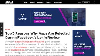 Top 5 Reasons Why Apps Are Rejected During Facebook's Login ...