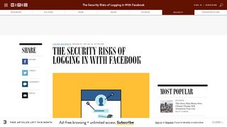 The Security Risks of Login With Facebook | WIRED