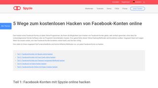 5 Wege zum kostenlosen Hacken von Facebook-Konten online - Spyzie