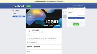 login 2017 - Facebook
