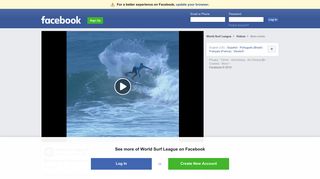 World Surf League - Bem-vindo | Facebook