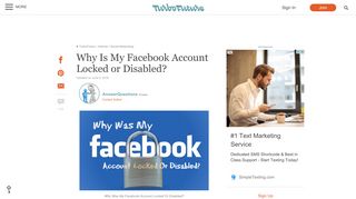 Why Is My Facebook Account Locked or Disabled? | TurboFuture