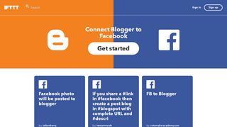 Connect Blogger to Facebook - IFTTT