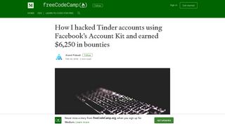 How I hacked Tinder accounts using Facebook's Account Kit and ...