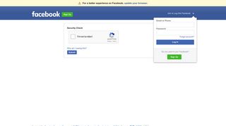 login form - Home | Facebook