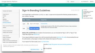 Sign-In Branding Guidelines | Google Identity Platform | Google ...