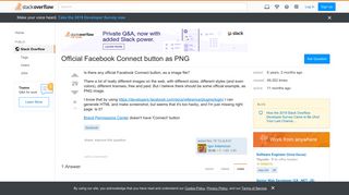 Official Facebook Connect button as PNG - Stack Overflow