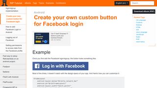 Create your own custom button for Facebook login | android Tutorial