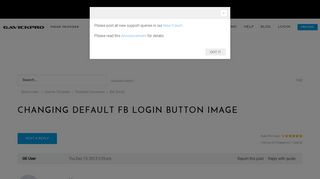 Changing default FB login button image - GavickPro