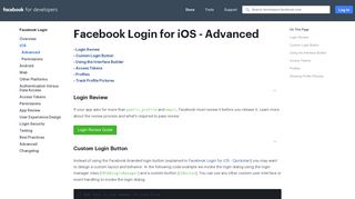 Facebook Login for iOS - Advanced - Facebook for Developers